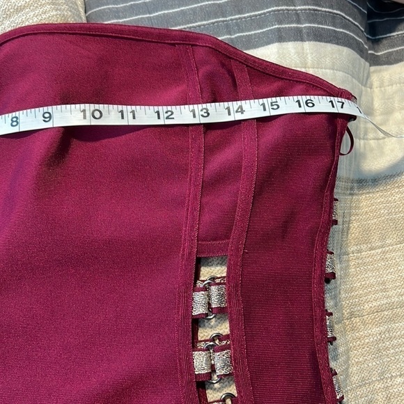 (HEAVY)Fashion Nova,Stunning & Unique, Stuck In My Head,Strapless Dress, Stretch - Picture 11 of 14